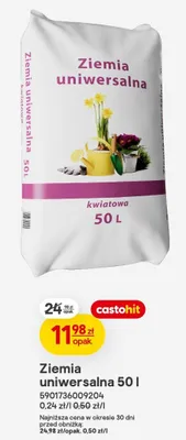 Ziemia uniwersalna 20 l DOMEDIA promocja w Castorama