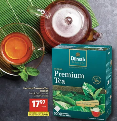 Herbata Premium Tea promocja w Delikatesy Centrum
