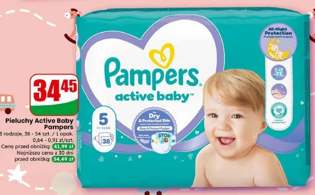 Pieluchy Active Baby 5 promocja w Dino