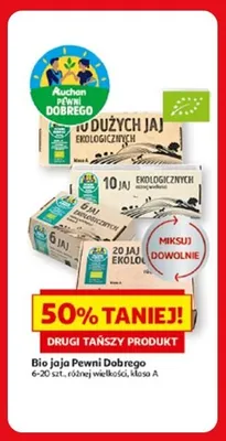 Bio jaja Pewni Dobrego promocja w Auchan