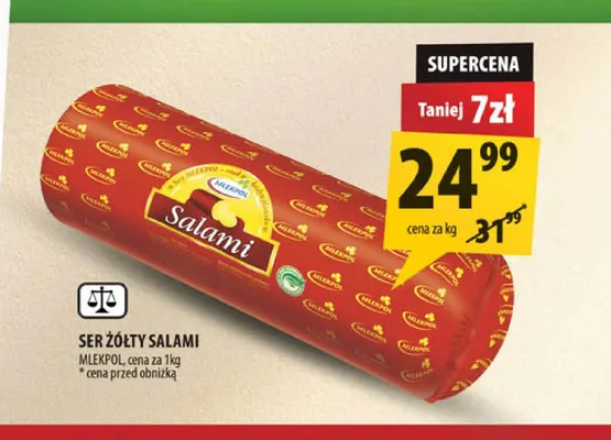 Ser żółty salami Mlekpol promocja w Arhelan