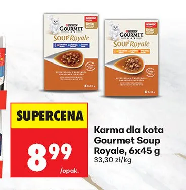Karma dla kota Soup Royale 6x45 g promocja w Biedronka