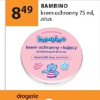 Krem ochronny BAMBINO 75ml promocja w Drogerie Laboo