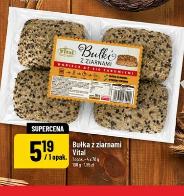 Bułka z ziarnami Vital promocja w POLOmarket