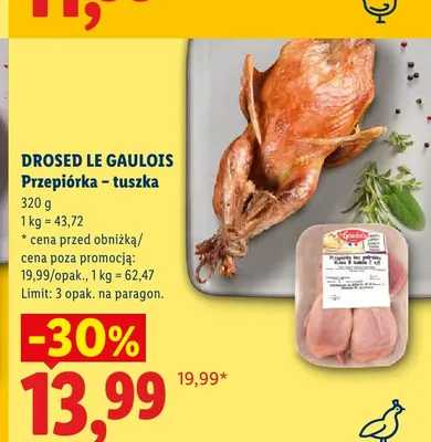 Przepiórka tuszka Drosed Le Gaulois promocja w Lidl