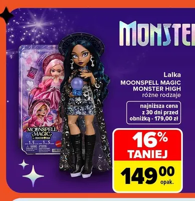Lalka Moonspell Magic Monster High promocja w Carrefour