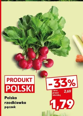 Rzodkiewka polska promocja w Kaufland