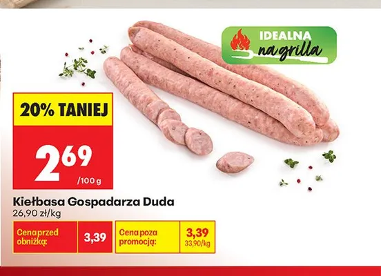 Kiełbasa Gospodarza Duda promocja w Biedronka