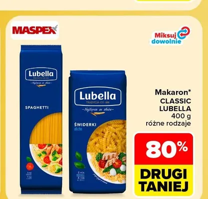 Makaron Classic świderki Lubella promocja w Carrefour Market