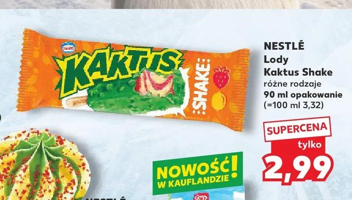 Lody Kaktus Shake promocja w Kaufland