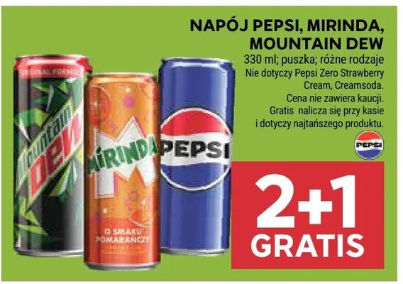 Napój różne rodzaje promocja w Stokrotka