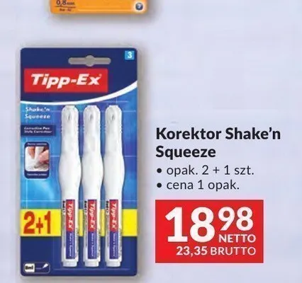 Korektor Tipp-Ex Shake'n Squeeze promocja w Makro