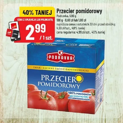 Przecier pomidorowy promocja w POLOmarket