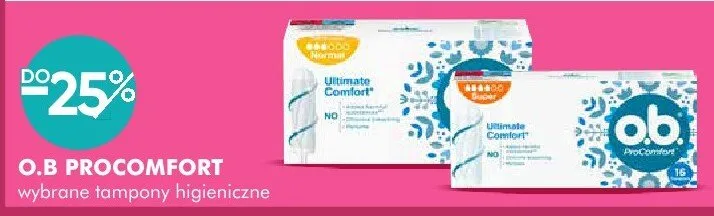 Wybrane tampony higieniczne promocja w Super-Pharm