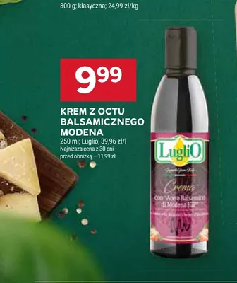 Krem z octu balsamicznego Modena Luglio promocja w Stokrotka