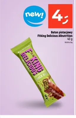 Baton pistacjowy Fitking Delicious Allnutrition promocja w Dealz