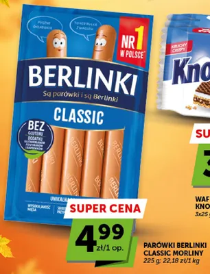 Parówki Berlinki Classic Morliny promocja w Euro Sklep