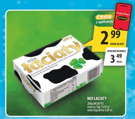 Mix Łaciate mix tłuszczowy do smarowania 68% promocja w Arhelan