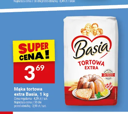 Mąka tortowa extra Basia promocja w Twój Market