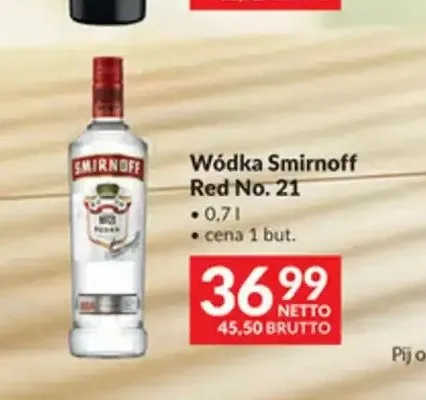 Wódka Smirnoff Red No. 21 promocja w Makro