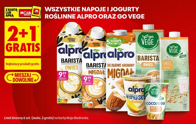Napój owsiany Alpro Barista Owies promocja w Biedronka