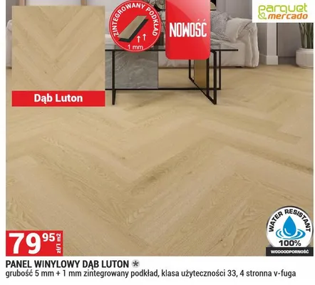 Panel winylowy Dąb Luton promocja w Merkury Market