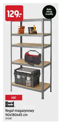 Regał magazynowy 90x180x45 cm Hard Head promocja w Jula