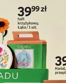 Haft krzyżykowy Łąka CREADU promocja w Dzień Dziecka