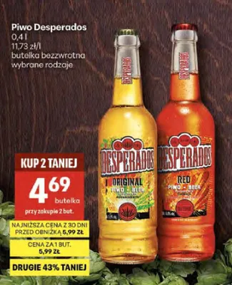 Piwo Desperados Red promocja w Delikatesy Centrum