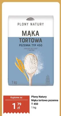 Mąka tortowa pszenna T 450 Plony Natury promocja w Biedronka