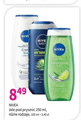 Żel pod prysznic Nivea Men Energy promocja w Drogerie Polskie