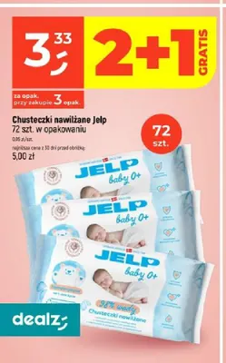 Chusteczki nawilżane Jelp promocja w Dealz