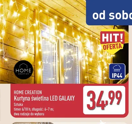 Kurtyna świetlna LED Galaxy Home Creation promocja w Aldi