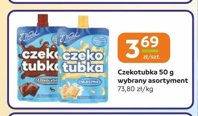 Krem czekoladowy Czekotubka E.Wedel promocja w Społem Częstochowa