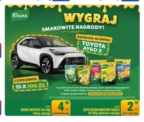Zupa błyskawiczna Nudle Knorr promocja w Tomi Markt