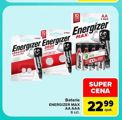 Baterie Energizer Max Aa promocja w Carrefour