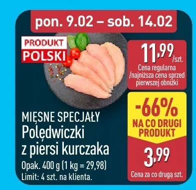 Polędwiczki z piersi kurczaka promocja w Aldi