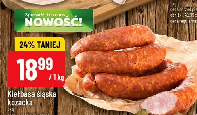 Kiełbasa śląska kozacka promocja w POLOmarket