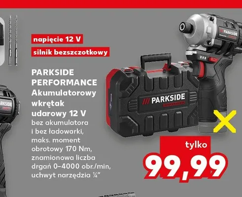 Wkrętak udarowy akumulatorowy Parkside Performance promocja w Kaufland