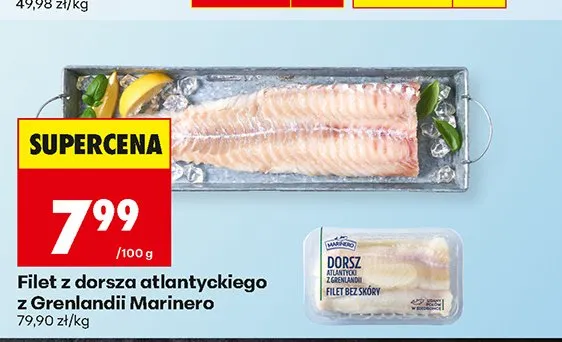 Filet z dorsza atlantyckiego z Grenlandii Marinero promocja w Biedronka