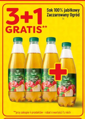 Sok jabłkowy Zaczarowany Ogród 100% promocja w POLOmarket