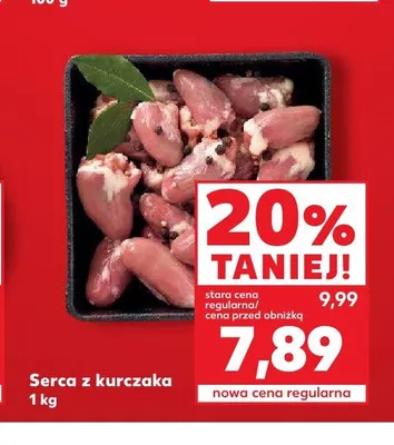 Serca z kurczaka promocja w Kaufland