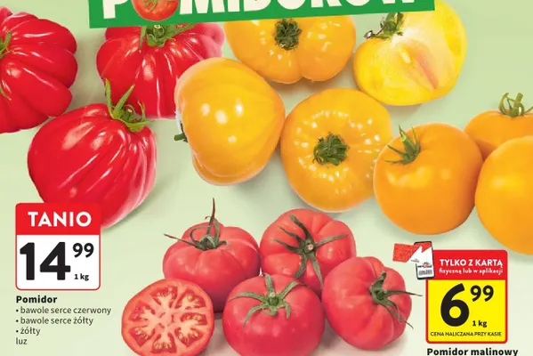Pomidor żółty luz promocja w Intermarche