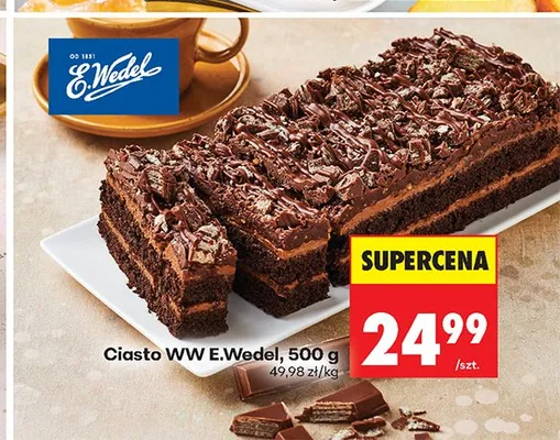 Ciasto WW E.Wedel promocja w Biedronka