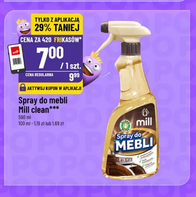Spray do mebli Mill clean promocja w POLOmarket