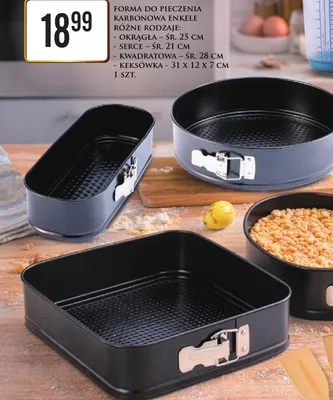Forma do pieczenia karbonowa różne rodzaje Enkele promocja w Dino