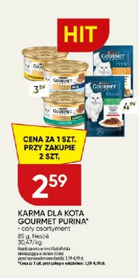 Karma dla kota Gourmet Purina promocja w Chata Polska