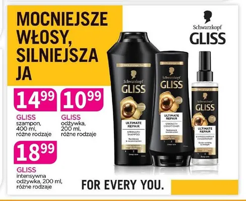 Szampon do włosów Schwarzkopf Gliss promocja w Drogerie Polskie