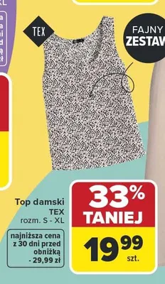 Top damski TEX promocja w Carrefour