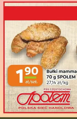 Bułki mamma mia Społem promocja w Społem Częstochowa